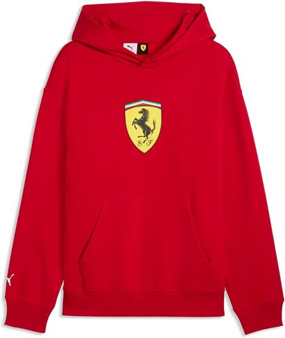 PUMA Mens Scuderia Ferrari Shield Hoodie Casual Outerwear Casual - Black in Saudi Arabia