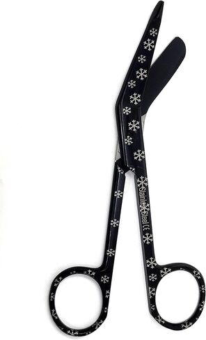 Lister Bandage Scissors 5.5" (14cm), Plasma Pattern Finish High Precision Stainless Steel (Brown Flakes) in Saudi Arabia