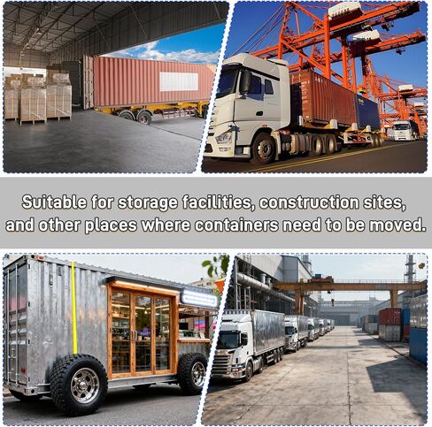 2 Pack Shipping Container Wheels 8-Lug Kit, Heavy-Duty Shipping Container Axles with Ratchet Tie Down for Up to 40ft Containers in Saudi Arabia
