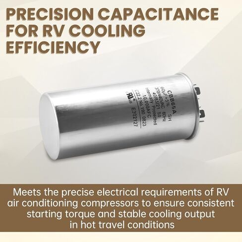 14995761 1499-5761 60 فائق التوهج MFD Run Capacitor 370/440VAC - بديل مباشر لموديلات مكيف الهواء RV 1499-576 و1499-546 in Saudi Arabia