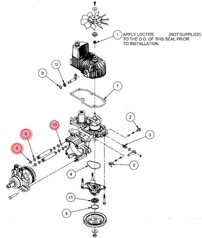 REPLACEMENTKITS.COM Tube Seal Kit Compatible with Exmark Lazer Z AS, E, S, X & Toro Z Master Zero Turn Mowers (Replaces 116-1370) in Saudi Arabia