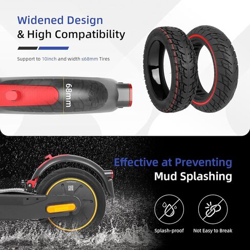 ملحق بديل للحاجز الخلفي للسكوتر من ulip مع ضوء خلفي مع فرامل متوافق مع سكوتر Segway Ninebot Max G30 G30D، رمادي وأحمر in Saudi Arabia