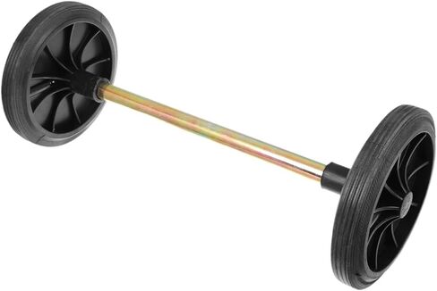 Replacement Caster for Trash Bin, Garbage Container Wheels, Heavy Duty Spare Part High Performance Wastebasket Pulley Wheels, Total Length 55cm in Saudi Arabia