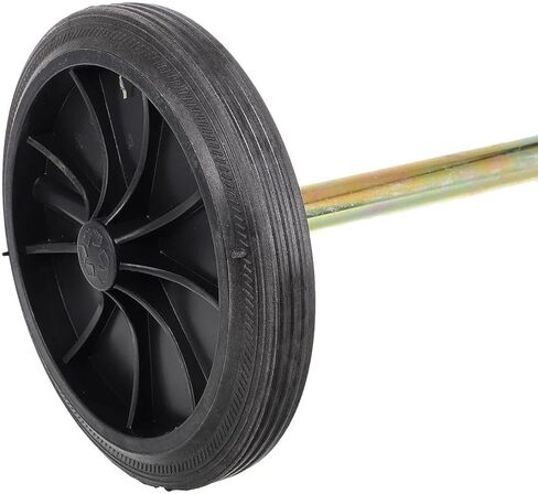 Replacement Caster for Trash Bin, Garbage Container Wheels, Heavy Duty Spare Part High Performance Wastebasket Pulley Wheels, Total Length 55cm in Saudi Arabia