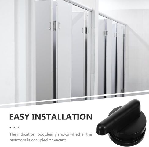 Uonlytech 4pcs Privacy Indicator Lock for Public Toilets Vacant Occupied Sign for Bathroom Door Handle Hardware for Restroom Partitions Airports Malls and Offices in Saudi Arabia
