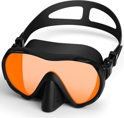 نظارات سباحة للبالغين مع غطاء للأنف، قناع غوص واسع الرؤية مانع للتسرب للرجال والنساء والشباب in Kuwait