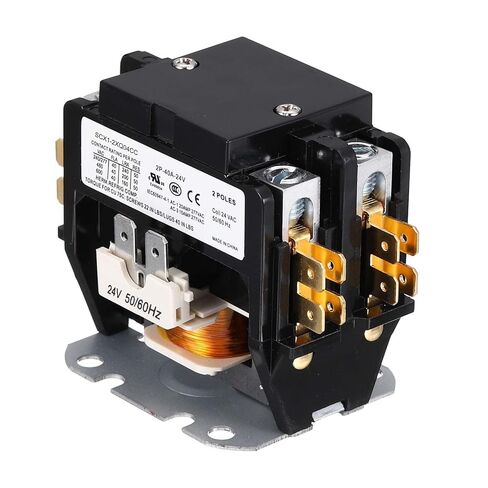 Dmiotech HVAC Touchor ، 2 قطب FLA 40 أمبير 240 فولت لفائف مكيف مكيف موصل محرك مكثف محرك AC محدد الغرض ، ul مدرج in Saudi Arabia