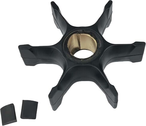 396725 0396725 Water Pump Impeller with Wedge Key for Evinrude Johnson OMC BRP Outboard 60 65 70 75 HP Replace Sierra 18-3053 437080 389557 432954 in Saudi Arabia