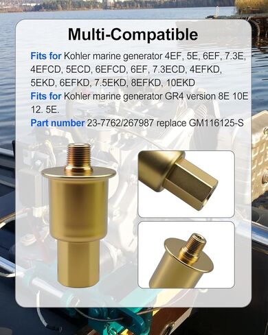 267987 فلتر الوقود في الخط يناسب المولد البحري Kohler 4EF 5E 6EF 7.3E 8E 10E 12.5E GR4 الإصدار GM116125-S 23-7762 4EFCD 5ECD 6EFCD 6EF 7.3ECD 4EFKD 5EKD 6EFKD 7.5EKD 8EFKD 10EKD in Saudi Arabia