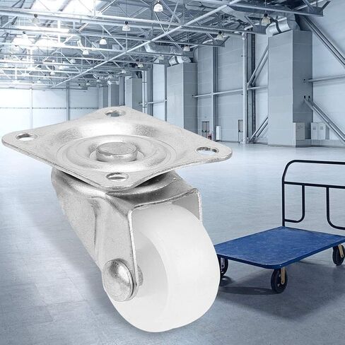 1 Inch Caster Wheels, Furniture Wheels 4 Pcs 20Kg Load Capacity Nylon Swivel Caster Wheels with Noise-Reducing Design for Accessories, Cart & Furniture Wheel Replacement in Saudi Arabia