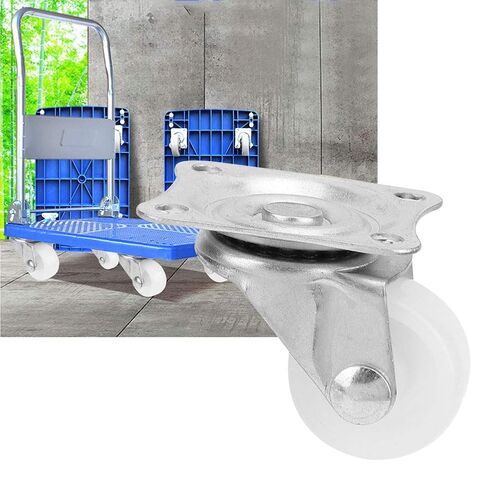 1 Inch Caster Wheels, Furniture Wheels 4 Pcs 20Kg Load Capacity Nylon Swivel Caster Wheels with Noise-Reducing Design for Accessories, Cart & Furniture Wheel Replacement in Saudi Arabia