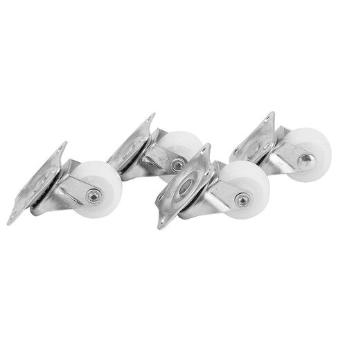 1 Inch Caster Wheels, Furniture Wheels 4 Pcs 20Kg Load Capacity Nylon Swivel Caster Wheels with Noise-Reducing Design for Accessories, Cart & Furniture Wheel Replacement in Saudi Arabia