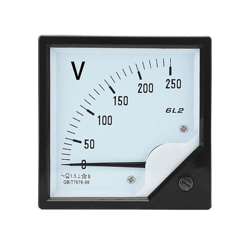 1 قطعة 6L2-V التيار المتناوب الفولتميتر 50 فولت 100 فولت 150 فولت 250 فولت 300 فولت 450 فولت 500 فولت 10KV/100 فولت المدى التناظرية مؤشر نوع التيار المتناوب الفولتميتر قياس لوحة 80x80 مللي متر (حسب الطلب) in Kuwait
