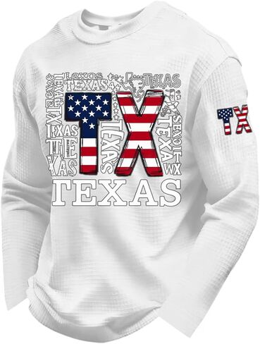 Men's We The People 1776-2026 Waffle T Shirts USA Flag 250 Anniversary Shirt, S-4XL in Kuwait
