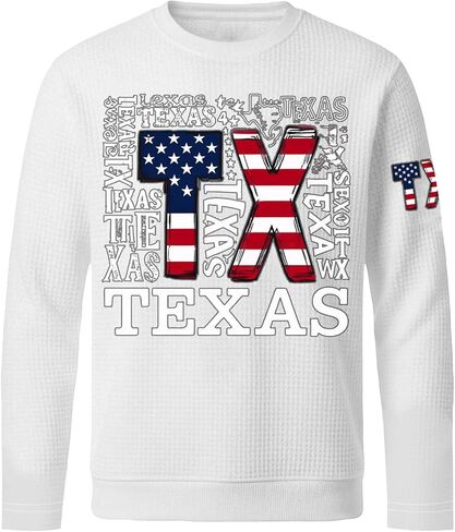 Men's We The People 1776-2026 Waffle T Shirts USA Flag 250 Anniversary Shirt, S-4XL in Kuwait
