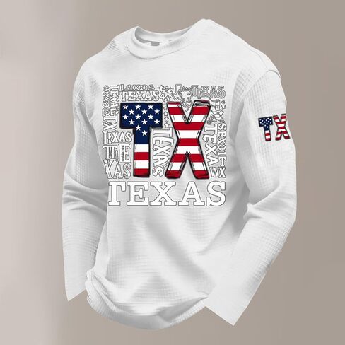 Men's We The People 1776-2026 Waffle T Shirts USA Flag 250 Anniversary Shirt, S-4XL in Kuwait