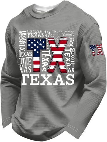 Men's We The People 1776-2026 Waffle T Shirts USA Flag 250 Anniversary Shirt, S-4XL in Kuwait