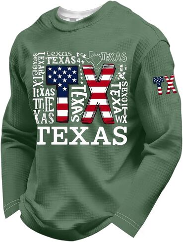 Men's We The People 1776-2026 Waffle T Shirts USA Flag 250 Anniversary Shirt, S-4XL in Kuwait
