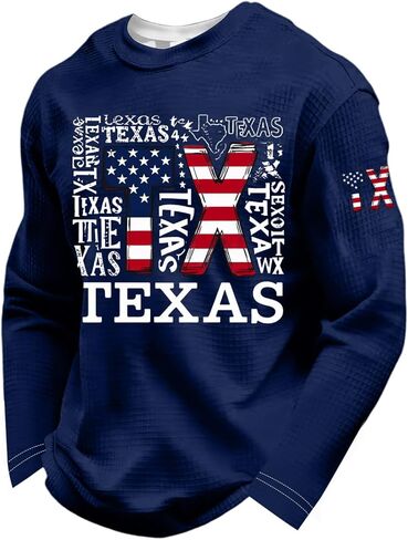 Men's We The People 1776-2026 Waffle T Shirts USA Flag 250 Anniversary Shirt, S-4XL in Kuwait