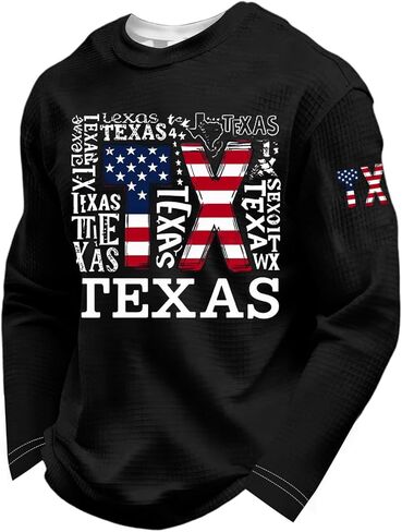 Men's We The People 1776-2026 Waffle T Shirts USA Flag 250 Anniversary Shirt, S-4XL in Kuwait