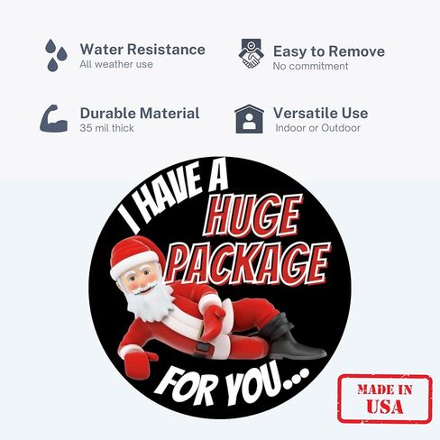 Christmas Magnet for Car, Funny Dirty Santa Magnetic Decoration for Fridge, Lockers or Trucks, 5.5 inches (Put Out for Santa) in Saudi Arabia