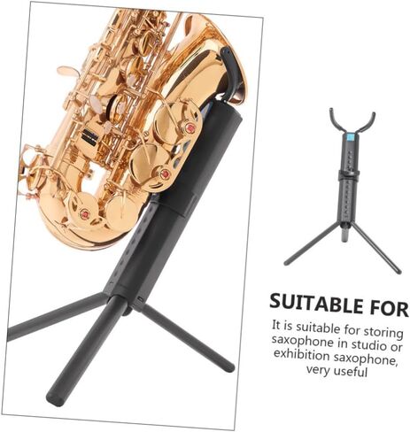 Portable Tenor Saxophone Stand Foldable Saxophone Rack Practical Instrument Bracket for Musician Storage and Display in Saudi Arabia