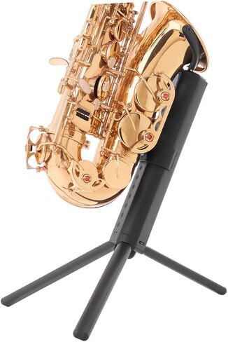 Tenor Saxophone Storage Stand Foldable Sax Holder Non-skid Desktop Rack with Blue Case Portable Instrument Stand for Music Practice and Performance in Saudi Arabia