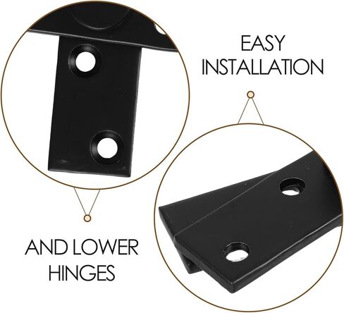 Stainless Steel Heavy Duty 360 Degree Rotating Pivot Hinge for Wood Door, Hidden Center Pivot Hinge with Matte Black Finish, Suitable for Residential and Commercial Doors in Kuwait