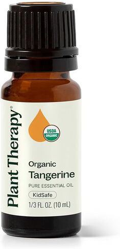 Plant Therapy Organic Tangerine Essential Oil 10 mL (1/3 oz) 100% Pure, Undiluted, USDA Certified Organic, Aromatherapy, Mood Boosting, Immune Support in Saudi Arabia