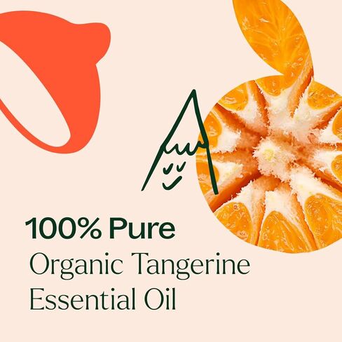 Plant Therapy Organic Tangerine Essential Oil 10 mL (1/3 oz) 100% Pure, Undiluted, USDA Certified Organic, Aromatherapy, Mood Boosting, Immune Support in Saudi Arabia