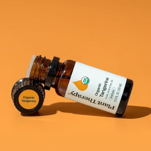 Plant Therapy Organic Tangerine Essential Oil 10 mL (1/3 oz) 100% Pure, Undiluted, USDA Certified Organic, Aromatherapy, Mood Boosting, Immune Support in Saudi Arabia