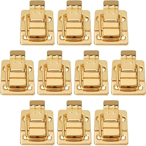 KIMISS 10 Pcs Golden Less Steel Toggle Latch Hasp Catch for Box Chest Suitcase 28x40mm in Saudi Arabia