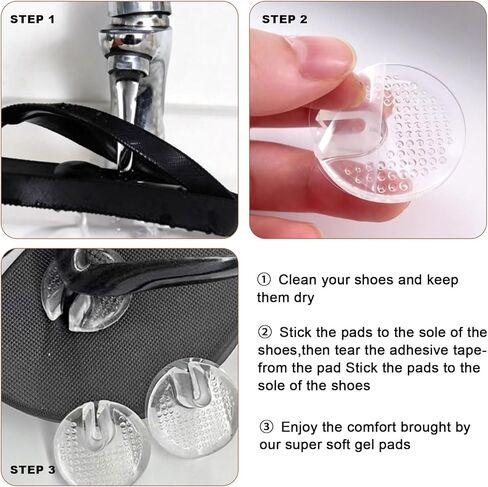 زوجان من واقيات أصابع الصندل المصنوعة من السيليكون، واقيات أصابع القدم من الجل غير قابلة للانزلاق، وسائد لمنع الألم بين أصابع القدم، صندل جل، حشوة لأصابع القدم للصنادل الشفافة in Kuwait