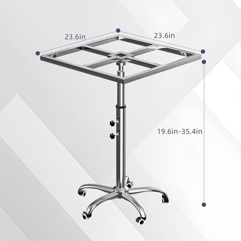 Upgraded Rotating Paint Stand with Wheels, Cabinet Door Spraying Stand, Adjustable 23.6–35.4 inch Spray Painting Rack, 360° Stainless Steel Rotating Paint Table for Car Doors & Panels in Saudi Arabia