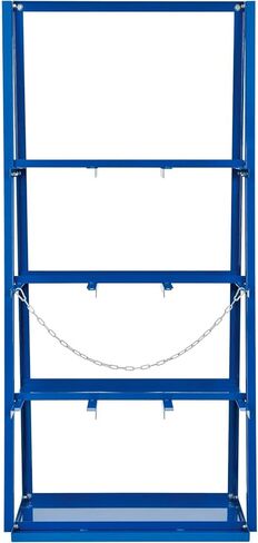 Global Industrial Vertical Bar Rack with Three Bays, 3000 lbs Capacity, Steel Construction, 39" W x 24" D x 84" H, Blue Powder Coat Finish, Assembly Required in Saudi Arabia