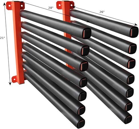 Generic 6-Slot Heavy Duty Windshield Rack, Auto Glass Rack, Foam Sleeves, Wall Mountable, Car, Truck, Van Compatible in Saudi Arabia