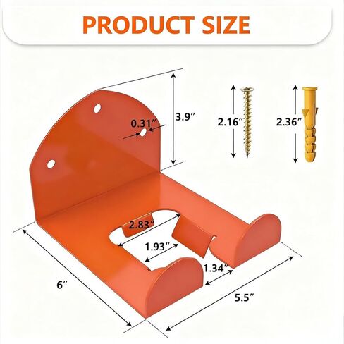 1PcsGarage Organizer Trimmer Rack, Garden Tools,Garage Trimmer,Hedge Trimmer,Garden Power Tool Hanger Weed Whackers Holder Wall Mounted for Grass Trimmer in Saudi Arabia