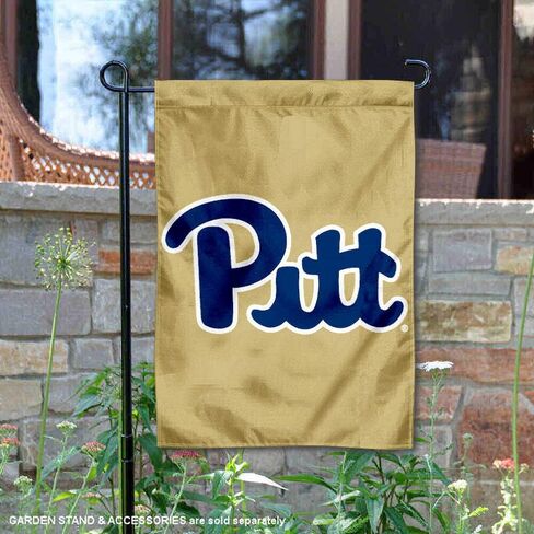 Pitt Panthers Script Logo Garden Flag in Saudi Arabia