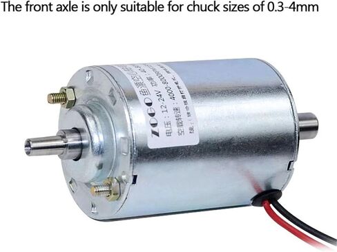24V 8000RPM/12V 4000RPM Cone-shaped Shaft DC Motor Fish Float Bed Motor Hollow Shaft Diameter 4MM in Saudi Arabia