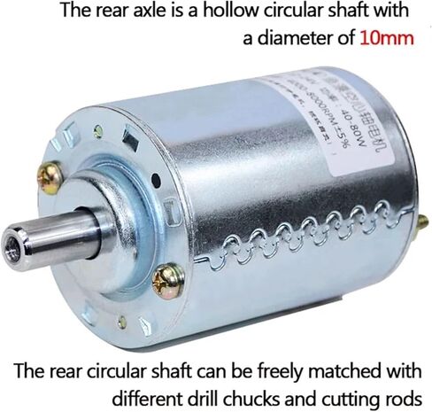 24V 8000RPM/12V 4000RPM Cone-shaped Shaft DC Motor Fish Float Bed Motor Hollow Shaft Diameter 4MM in Saudi Arabia