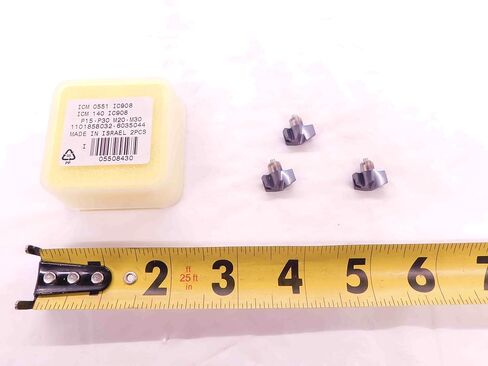 3 قطعة جديد ISCAR ICM 0551 IC908 TiAIN كربيد استبدال الحفر تلميح إدراج 14 مللي متر-EA0632BM5 in Kuwait