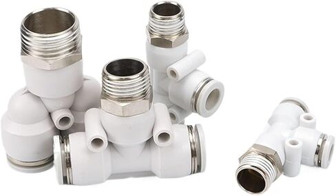 White Pneumatic Connector PX6-01 Tracheal PD12-04 Quick Plugs Y/T Type Positive Tee PB8-02/10-03 1Pcs(PX14-04(White)) in Saudi Arabia