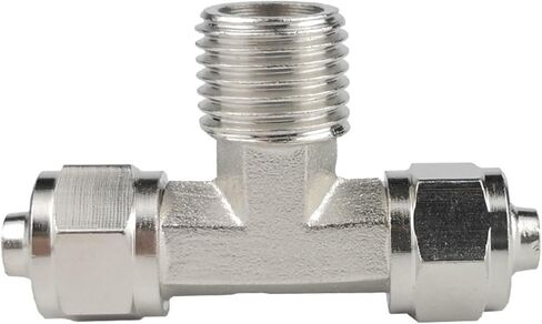 Pneumatic Quick Twist Connector Three-way Lock Mother Air Pipe 6-1/8-2/10/12-4 Minutes 16mm 1Pcs(快拧PB10-01) in Kuwait