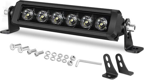 شريط إضاءة LED بصف واحد مقاس 12 بوصة، شريط إضاءة نحيف للقيادة من Muto-Beam، شعاع بقعة شعاع للطرق الوعرة، قضبان إضاءة LED للضباب، مصابيح عمل مقاومة للماء لشاحنة ATV UTV، SUV بيك اب رانجلر للدراجات النارية in Kuwait
