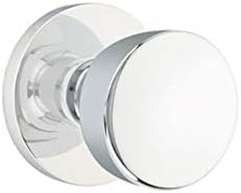 مجموعة الخصوصية على شكل قرص تثبيت مخفي من EMTEK مع مقبض مستدير لوران ذو لمسة نهائية متطابقة - اختيار من 7 تشطيبات - C5209LAUUS26 - كروم مصقول (US26) in Kuwait
