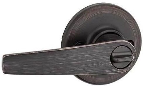 قفل باب الخصوصية Kwikset 300DL-11PV1 Delta مع هيكل جديد ومزلاج 6AL وطلاء RCS Strike باللون البرونزي الفينيسي in Kuwait