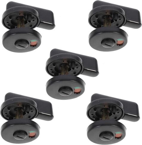 TEHAUX 5pcs Public Toilet Door Lock Privacy Indicator Locks for Restrooms Airports Shopping Malls and Offices Rotatable Handle for Clean Public Facilities in Saudi Arabia