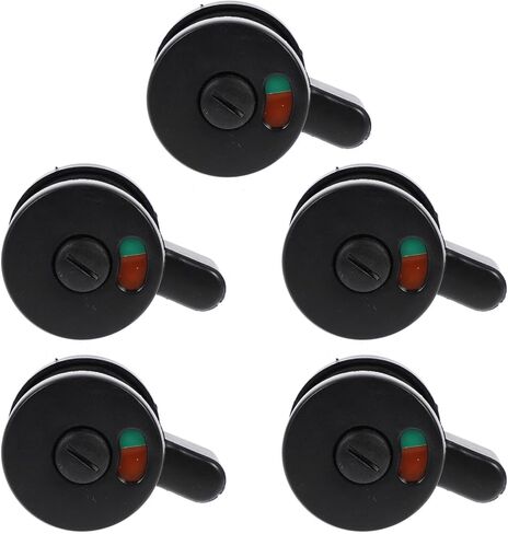 TEHAUX 5pcs Public Toilet Door Lock Privacy Indicator Locks for Restrooms Airports Shopping Malls and Offices Rotatable Handle for Clean Public Facilities in Saudi Arabia