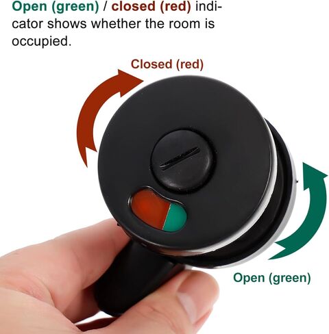 TEHAUX 5pcs Public Toilet Door Lock Privacy Indicator Locks for Restrooms Airports Shopping Malls and Offices Rotatable Handle for Clean Public Facilities in Saudi Arabia