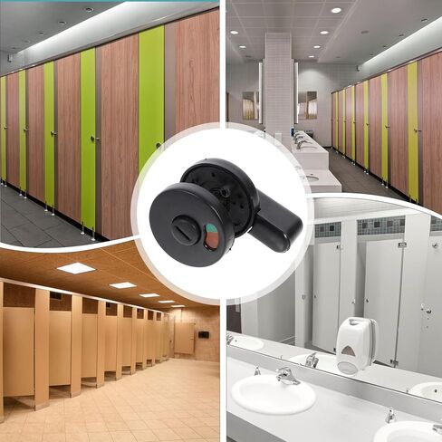 TEHAUX 5pcs Public Toilet Door Lock Privacy Indicator Locks for Restrooms Airports Shopping Malls and Offices Rotatable Handle for Clean Public Facilities in Saudi Arabia